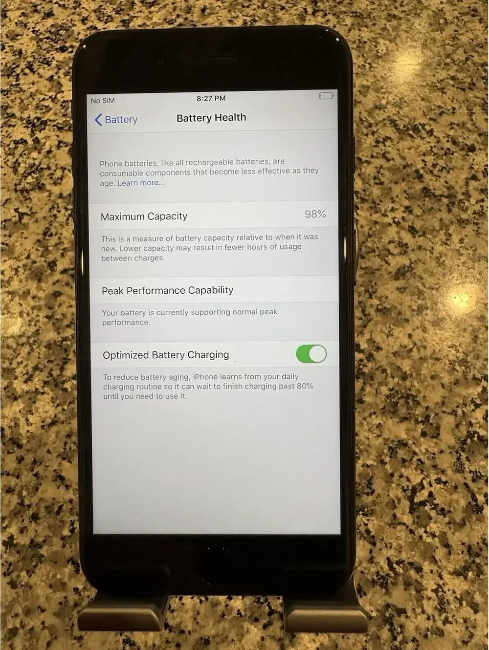 Apple iPhone 7 Plus - 32 GB - Black(Unlocked) Battery Health 98% D